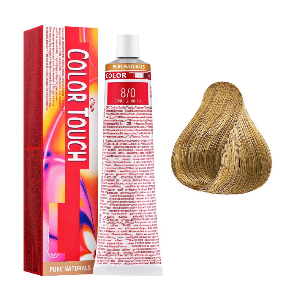 Thuốc Nhuộm Tóc Màu Vàng Sáng Tự Nhiên Tại Nhà 8/0 Light Natural Blonde Hair Dye Cream