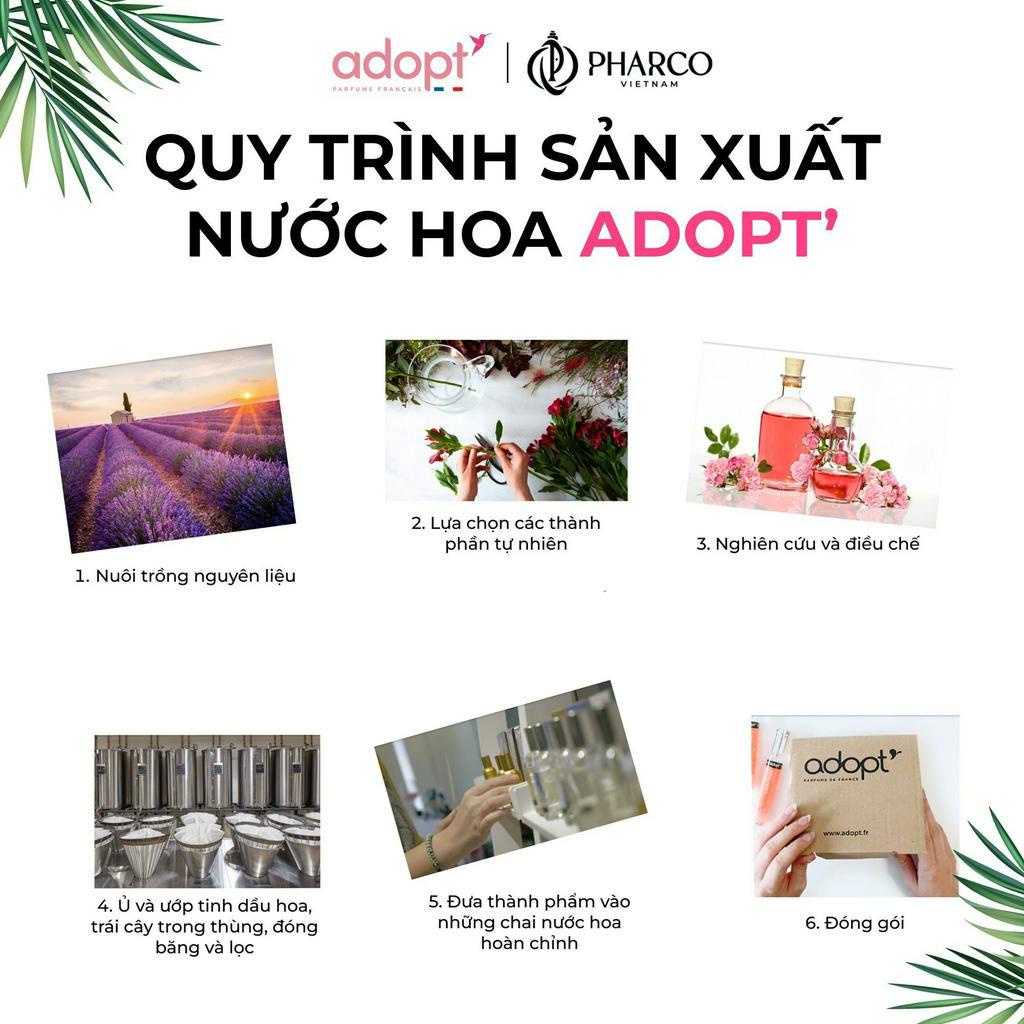 Nước hoa nữ Adopt' Rose Noire cao cấp 10ml chính hãng Pháp thơm lâu tự tin quý phái