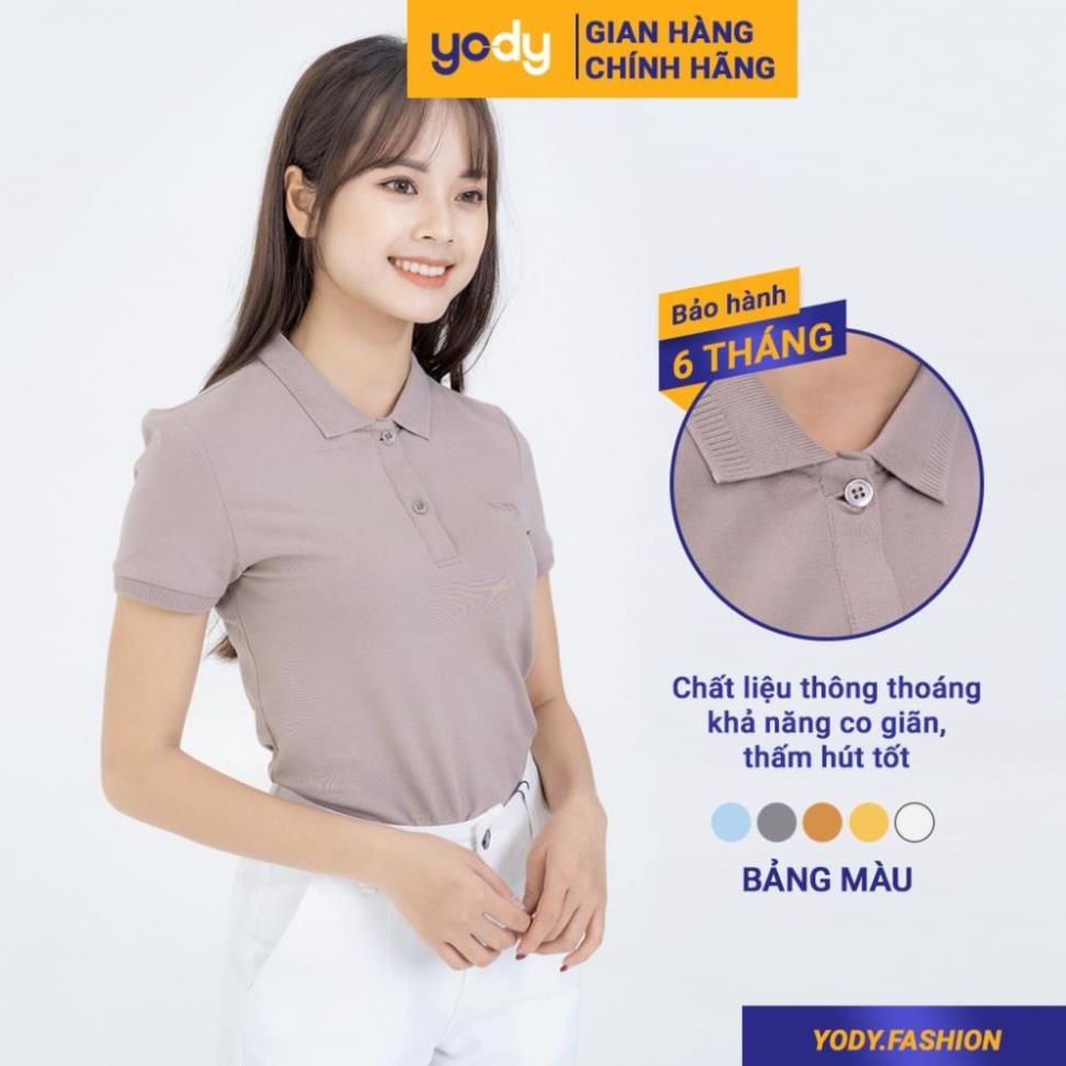 GIÁ SỐC Áo thun nữ polo YODY áo phông nữ cổ bẻ , tay ngắn , polo nữ pique yody fashion APN3396 - Đẹp Đẹp