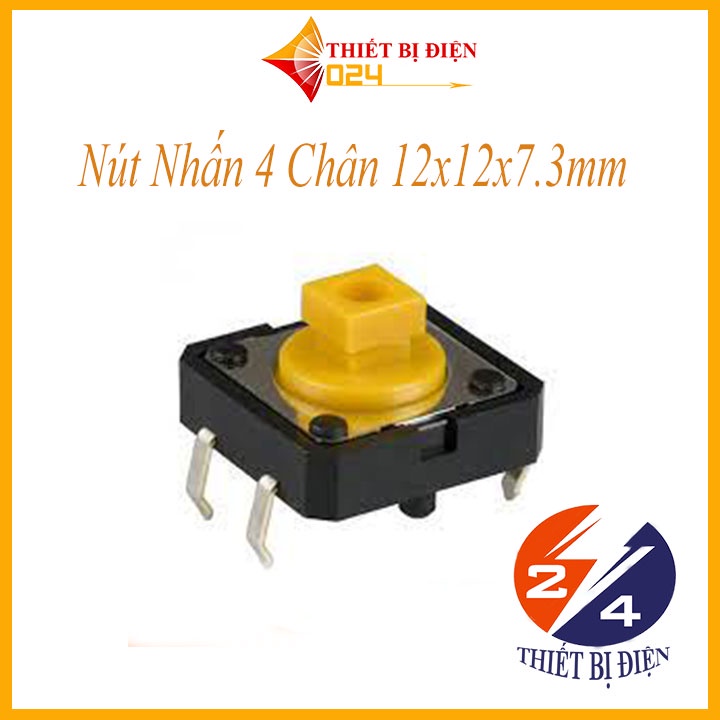 Nút Nhấn 4 Chân 12x12x7.3mm