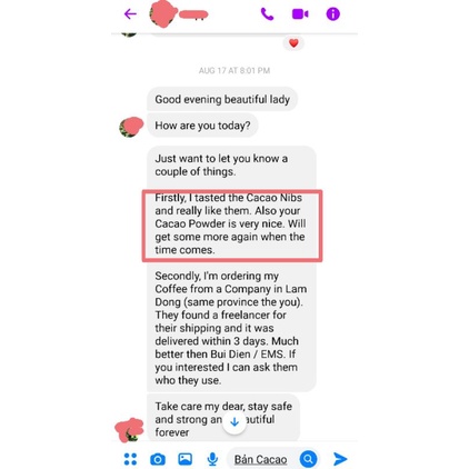 Cacao nibs nguyên chất  500g