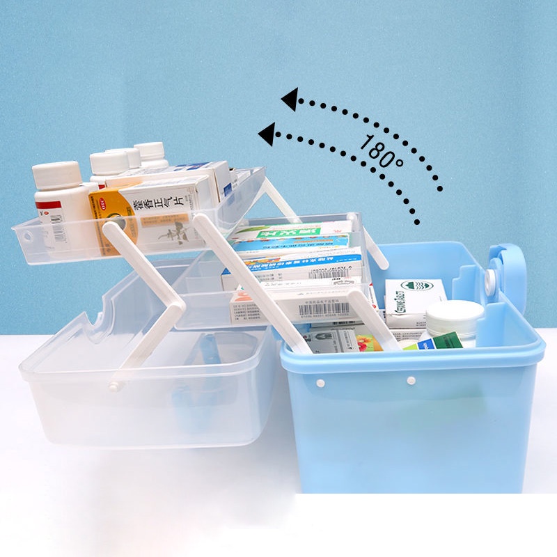 Hộp thuốc gia đình cỡ lớn nhiều tầng đa năng tiện dụng