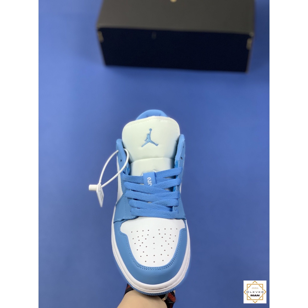 [FREESHIP+FULLBOX] Giày Thể Thao Sneakers AIR JORDAN 1 Low SB UNC Cổ Thấp Màu Xanh Trắng Clever Man Store