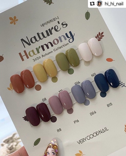 [TÁCH SET] Sơn gel Very Good Nail collection Autumn 2020 - Nature's Harmony