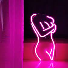 Đèn led Neon trang trí hình Sexy girl v3 | Đèn neon trang trí phòng ngủ, treo tường