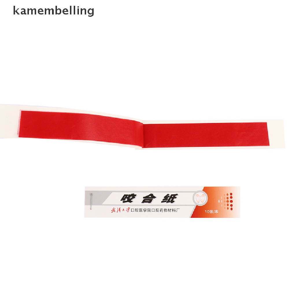 [Hàng mới về] Set 200 giấy điều chỉnh khớp răng màu đỏ chuyên dụng cho nha khoa