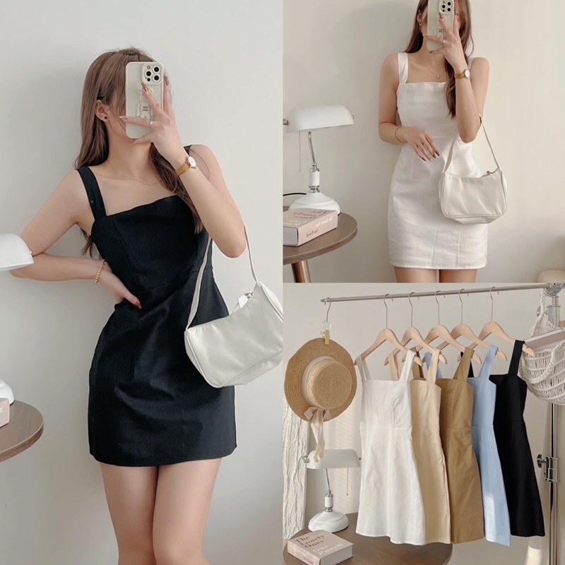 Váy 2 dây cánh tiên bản to nhiều màu