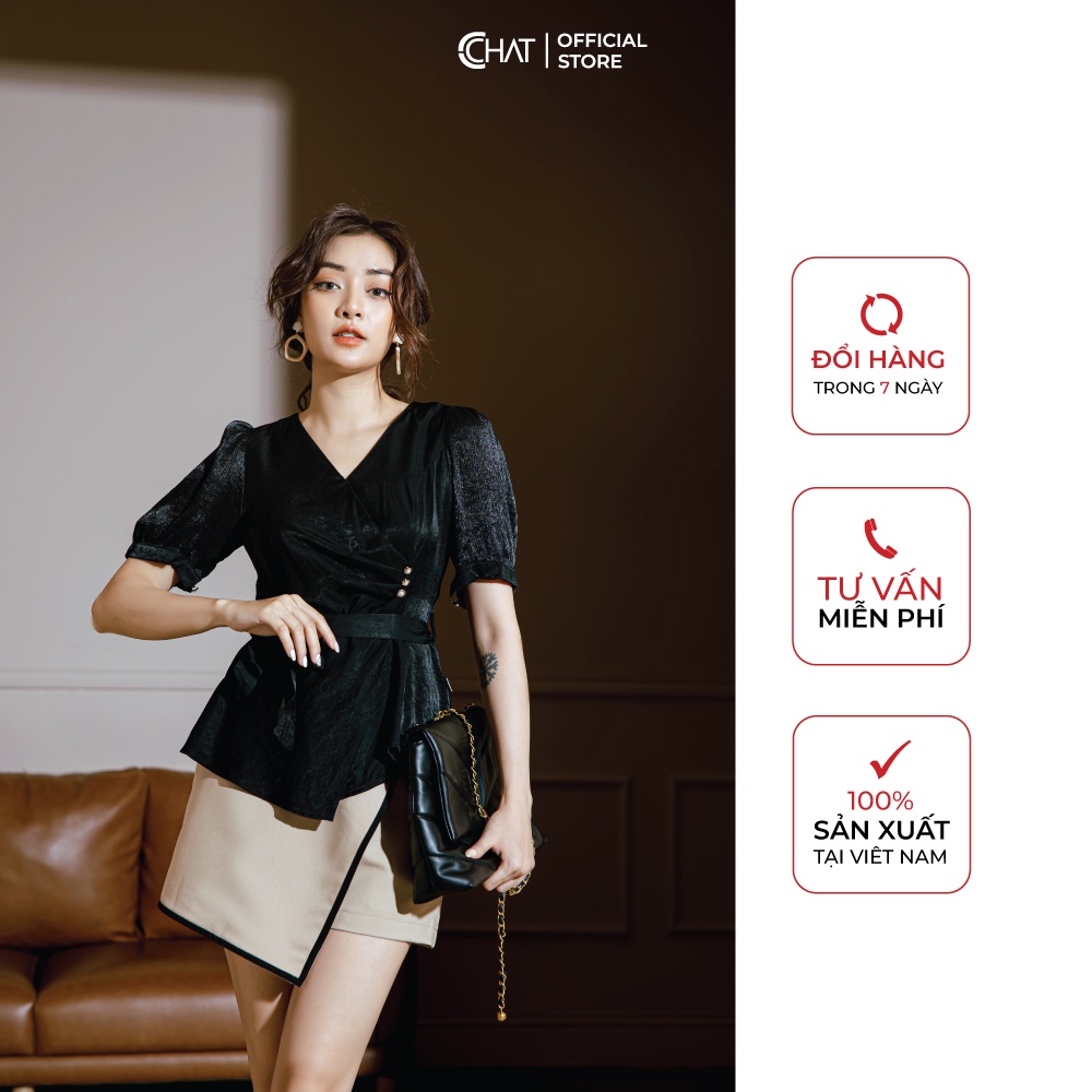 Quần giả váy đính cúc CCHAT