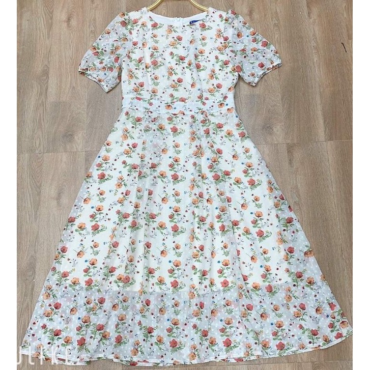 Vải voan tơ ép hoa