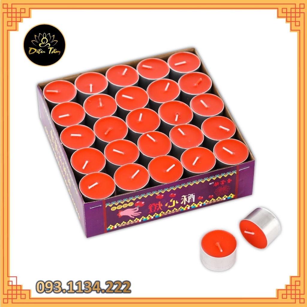 Nến bơ - combo 10 viên đốt đèn xông tinh dầu, nến tealight trang trí , nến viên tròn thồ thờ cúng
