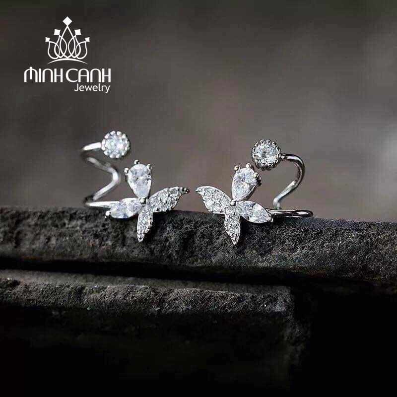 Bông Tai Bạc Minh Canh Jewelry - Hoa Cánh Bướm