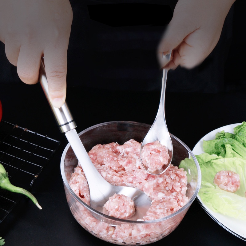 Dụng Cụ Làm Thịt Viên, Chả Viên, Nặn Mọc - Thìa Làm Viên Thịt Cao Cấp