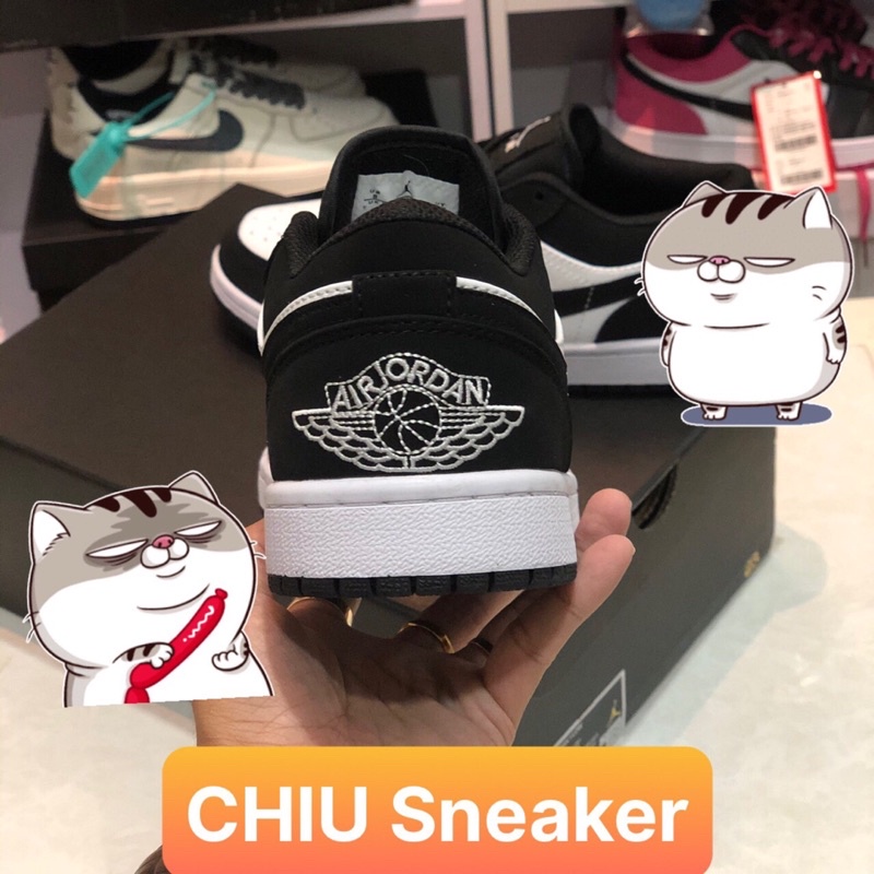 Giày Sneaker jd1 low trắng đen phiên bản cao cấp giày thể thao Jordan cổ thấp Panda đen trắng
