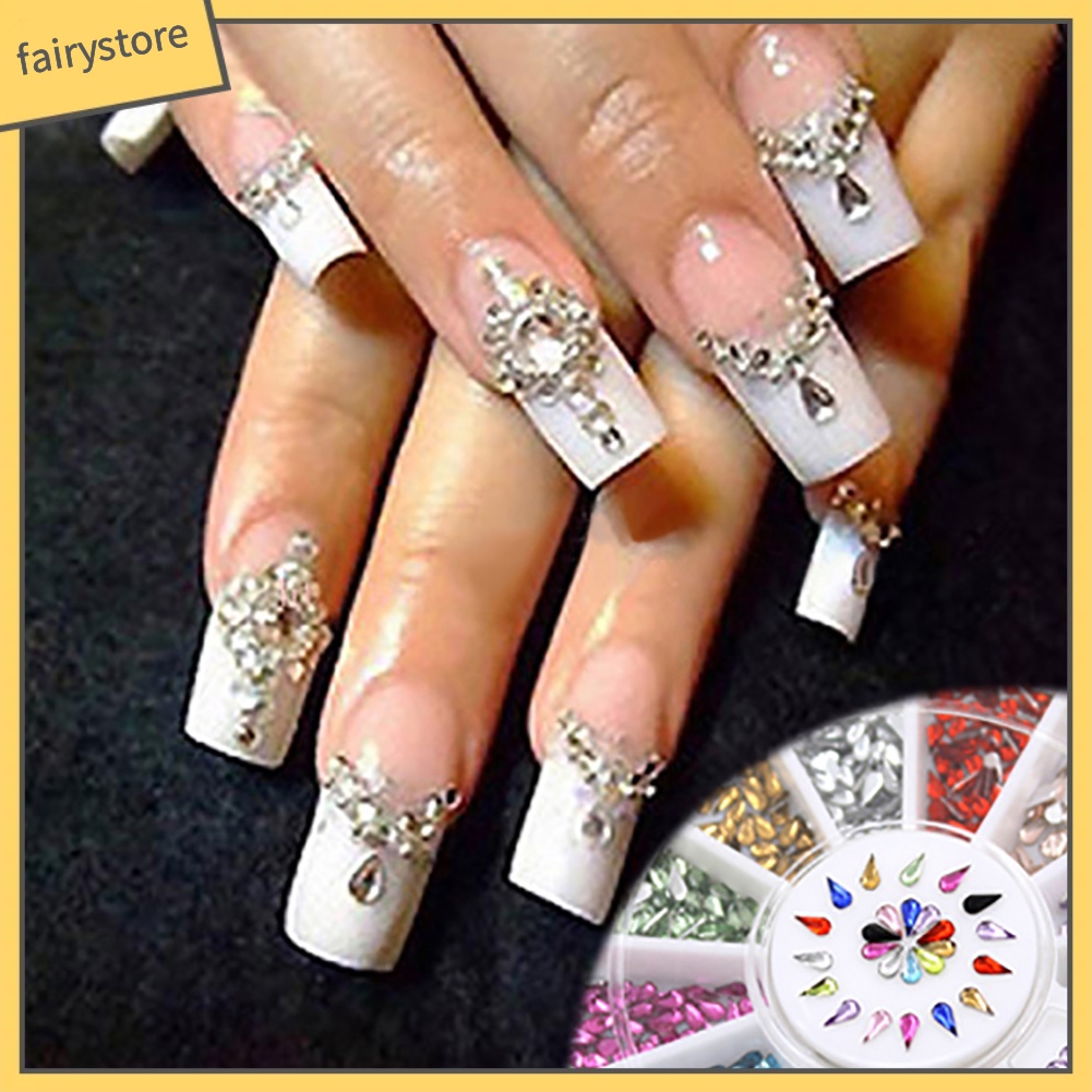 [Hàng mới về] Hộp phụ kiện trang trí móng tay nghệ thuật thủ công