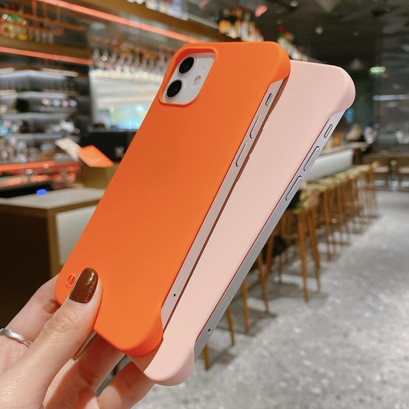 Ốp Điện Thoại Không Khung Vân Kim Loại Nhám Cho iPhone14 13 14ProMax xr 12 13 14Plus