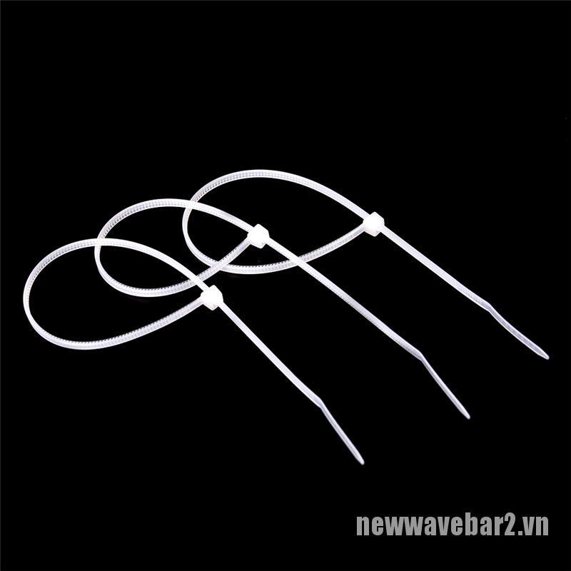 Bộ 100 dây rút nhựa trắng/ đen chất lượng cao