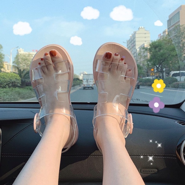 (order) sandal trong suốt