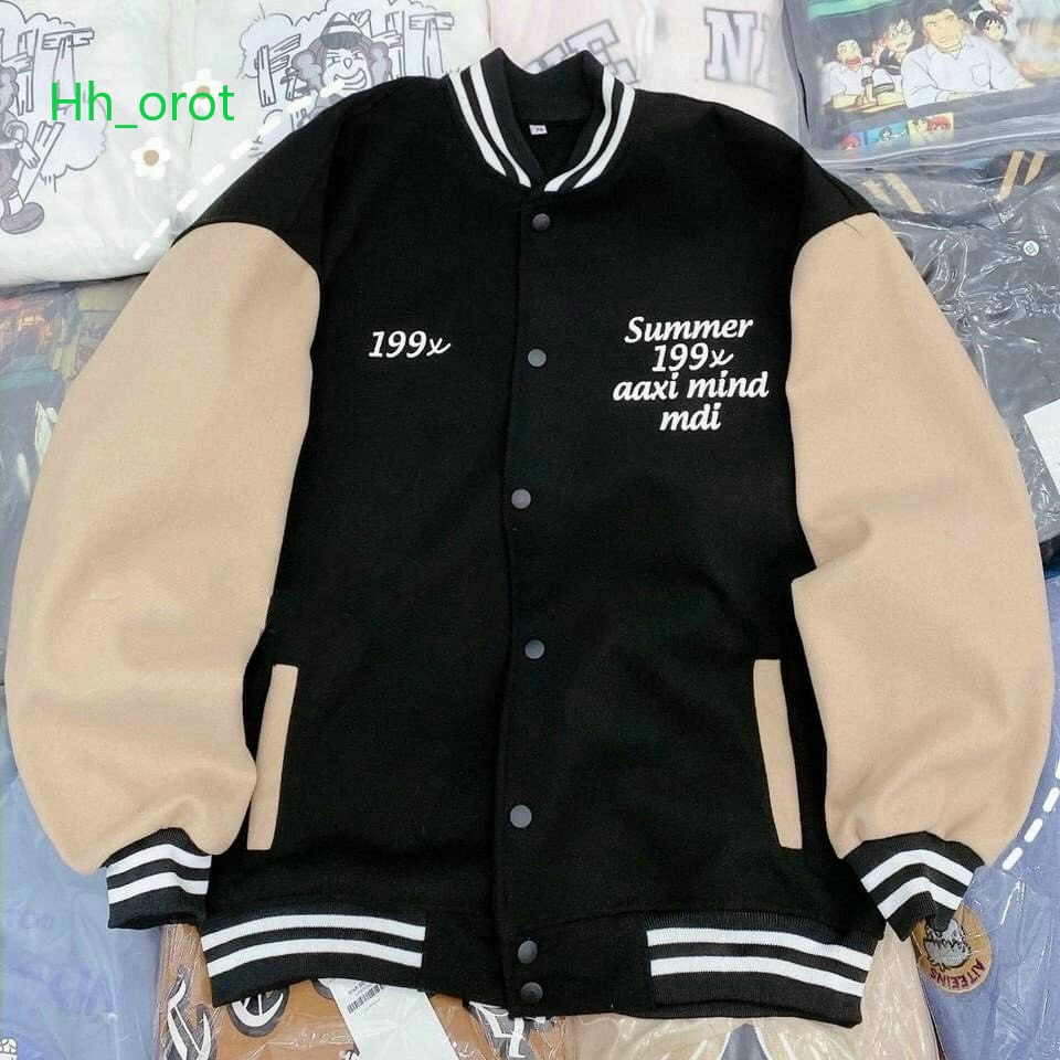 Áo khoác nỉ bomber Unisex cổ chun mẫu s199x hàng chuẩn bán lấy đánh giá 5*