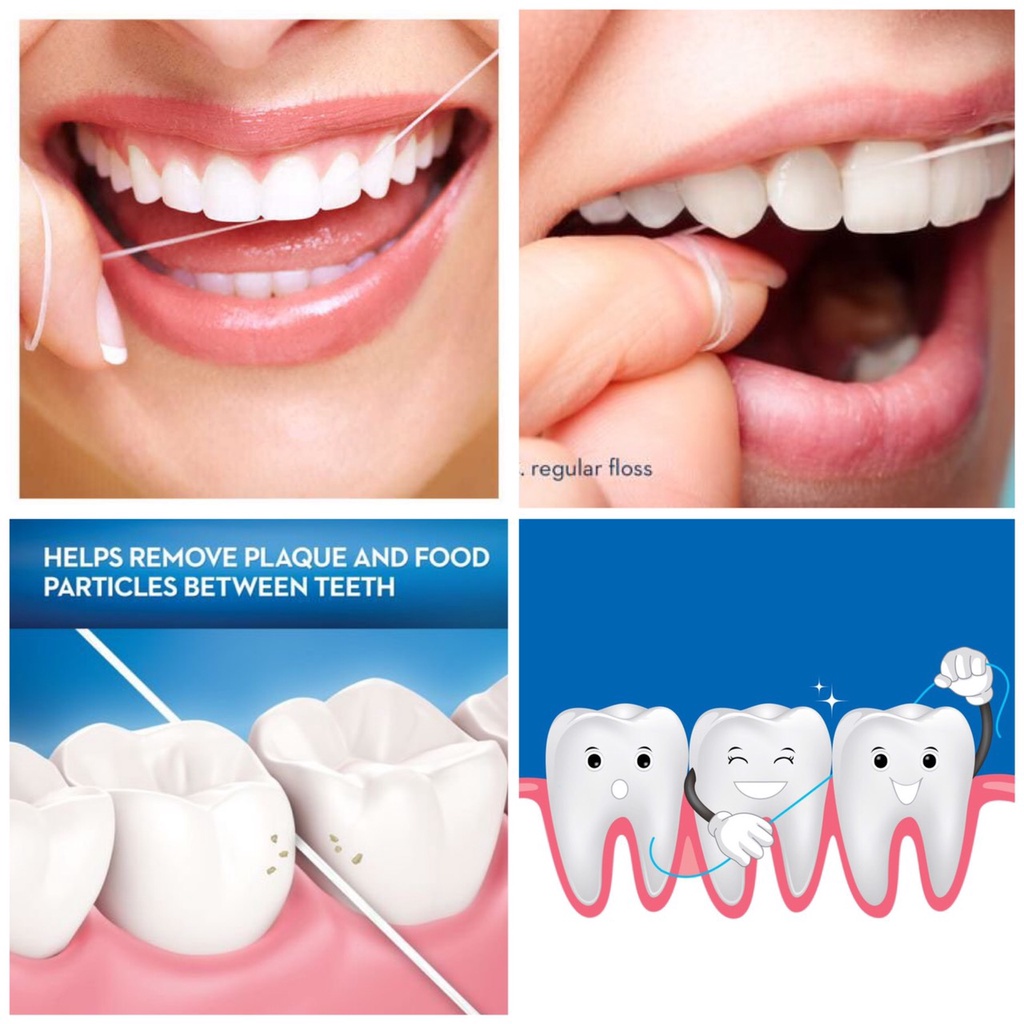 ❤  Chỉ Nha Khoa Oral B Complete Satinfloss 50m Mỹ Hương Bạc Hà Thơm Mát êm mềm sạch nướu Hỏa Tốc