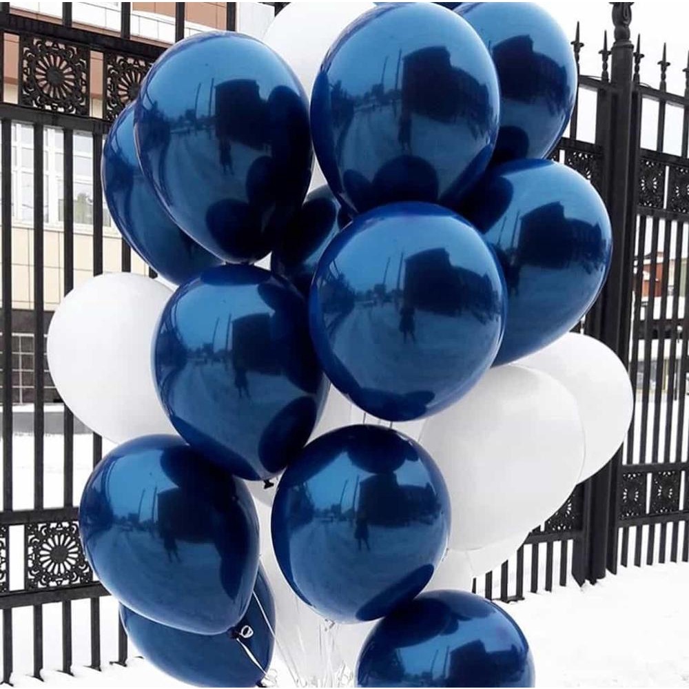 Set 10 Bong Bóng Cao Su Latex Màu Vàng Hồng Trang Trí Tiệc