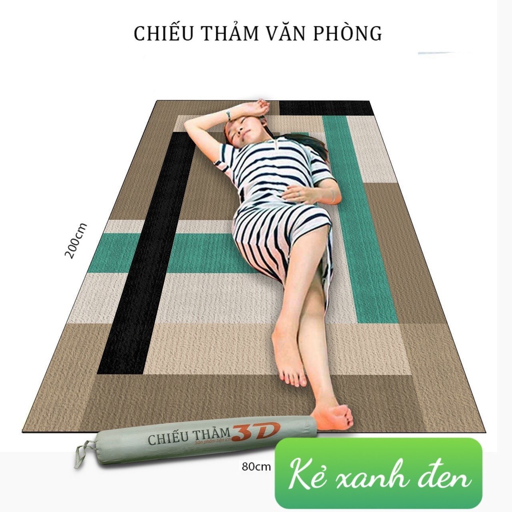 Thảm văn phòng,Chiếu văn phòng,kích thước 80x200cm,có 17 mẫu lựa chọn/mẫu kẻ xanh đen