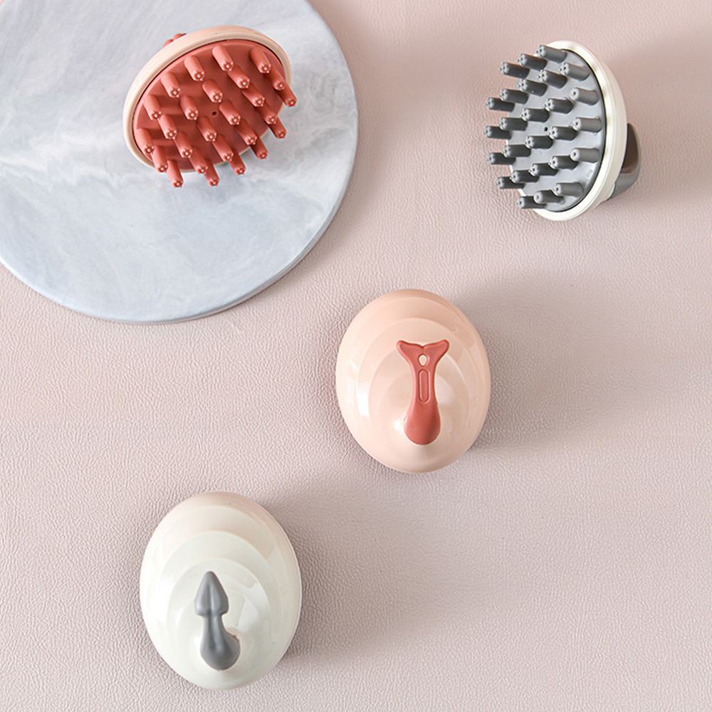 [Hàng mới về] Bàn chải silicone cầm tay massage da đầu khi tắm