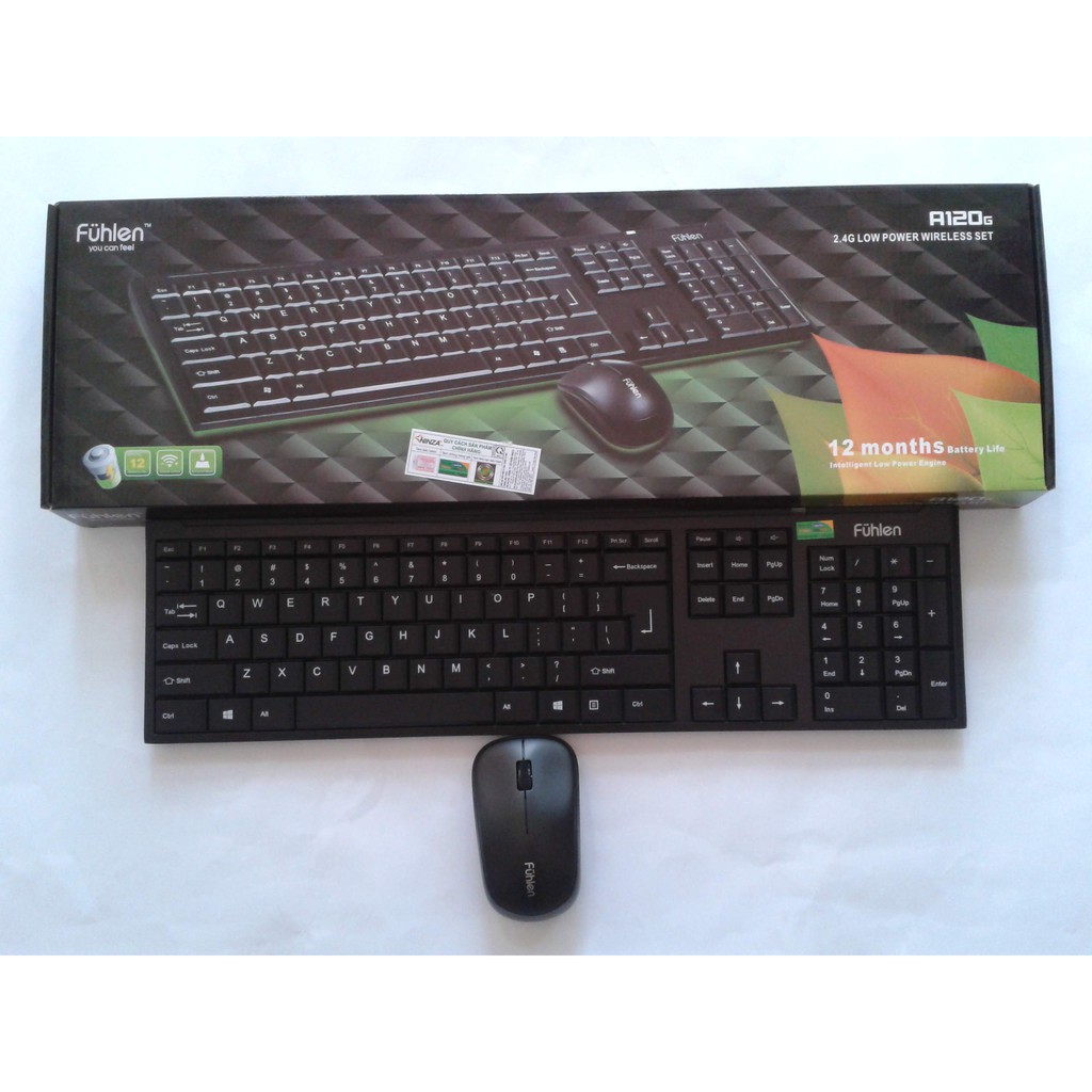 Bộ Bàn Phím Và Chuột Không Dây Fuhen-Bảo Hành 12 Tháng | BigBuy360 - bigbuy360.vn