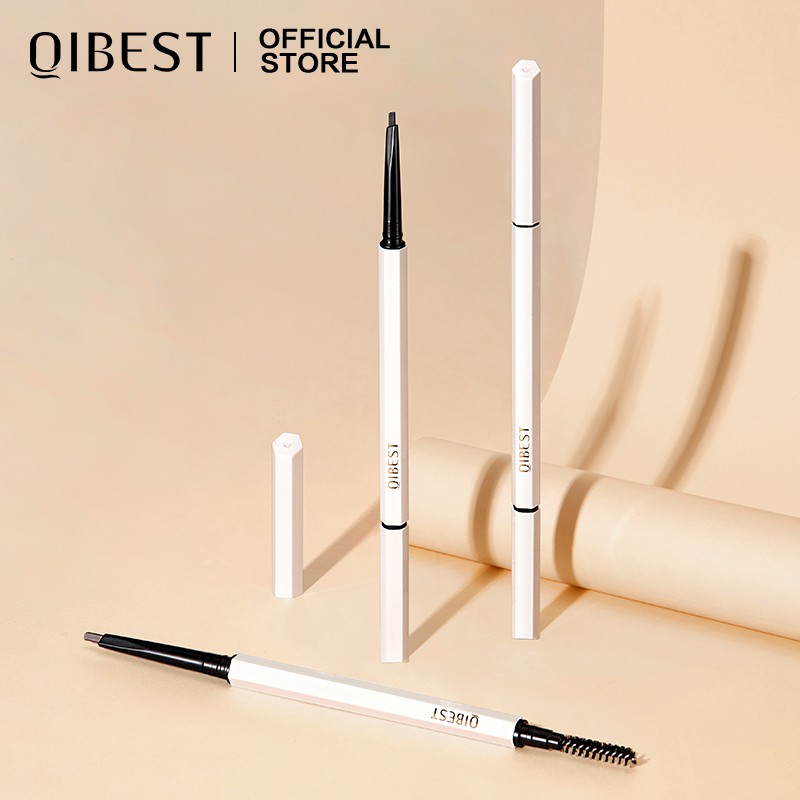Bút kẻ lông mày 3D QIBEST lâu trôi đầu bút tam giác nhỏ 5 màu tuỳ chọn 23g | BigBuy360 - bigbuy360.vn