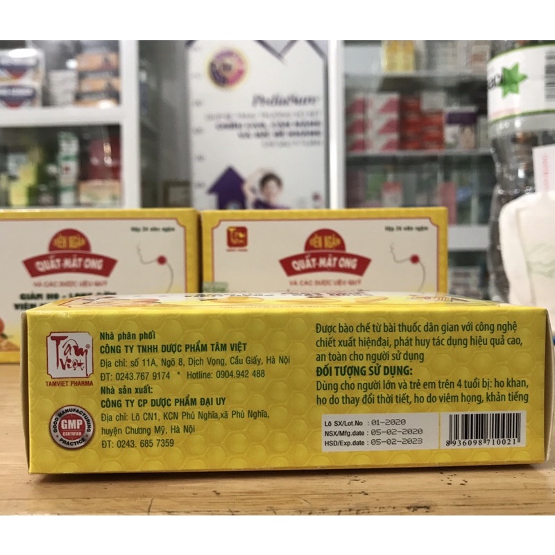 VIÊN NGẬM QUẤT MẬT ONG TÂM VIỆT  - HÀNG CHÍNH HÃNG