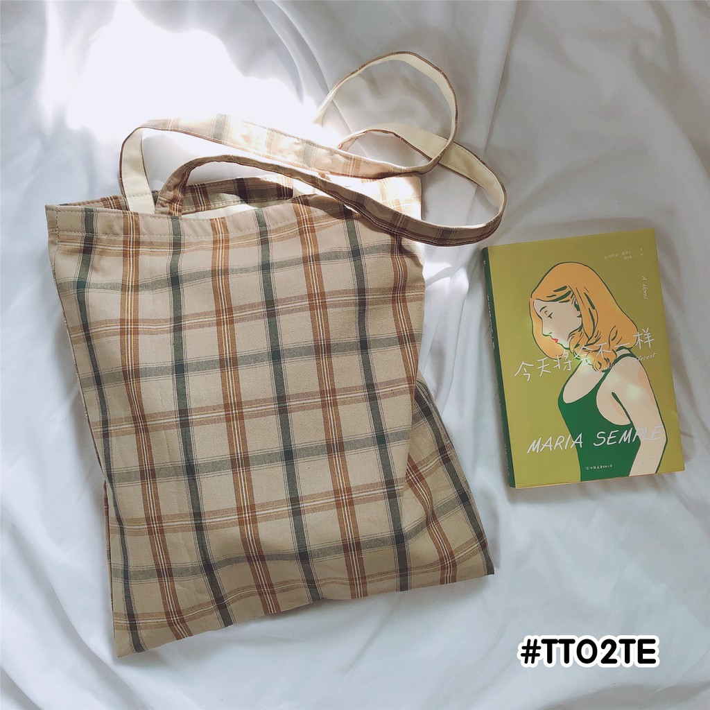 Túi Tote Sọc Caro Nemo Handmade - TTTE