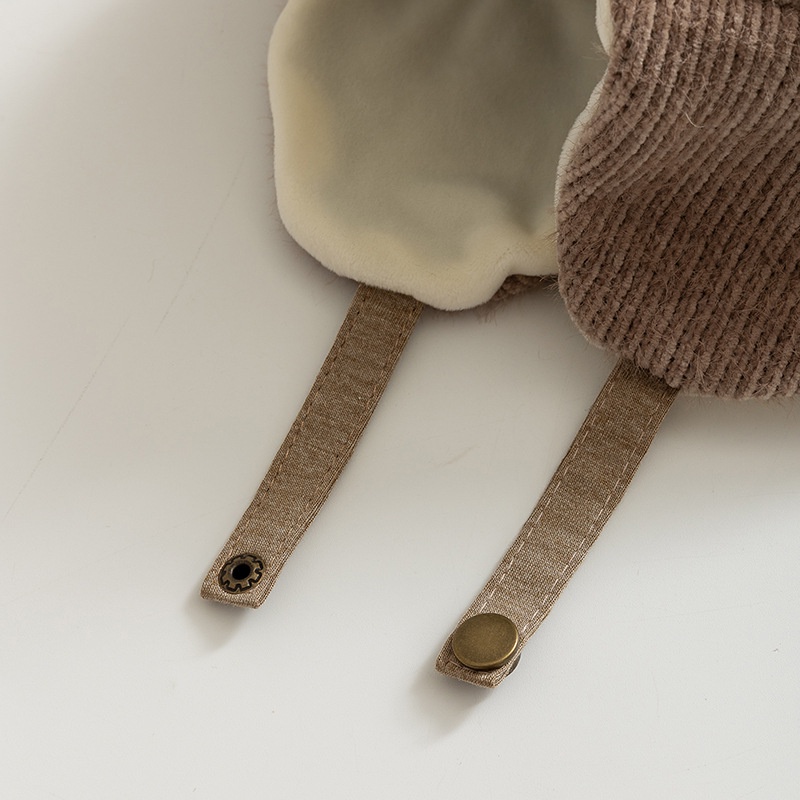 Nón Tai Bèo Dày Dặn Ấm Áp Thêu Họa Tiết Hoạt Hình Dễ Thương Cho Bé