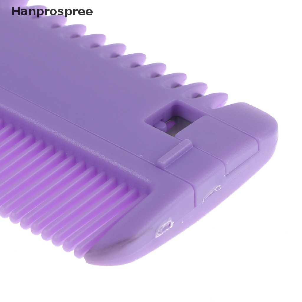 [Hàng mới về] Lược chải tóc tạo kiểu kèm lưỡi dao cạo tiện dụng