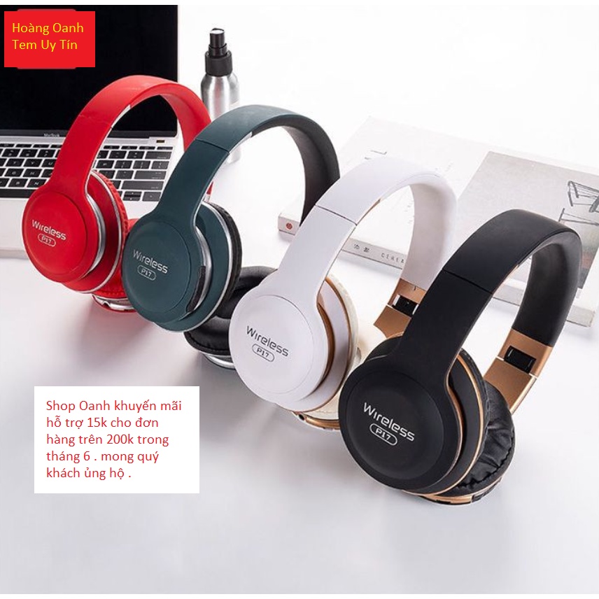Tai nghe Bluetooth HI-FI P17 Hàng Chính Hãng