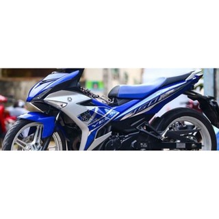 Tem exciter 150 y15zr xanh bạc crom