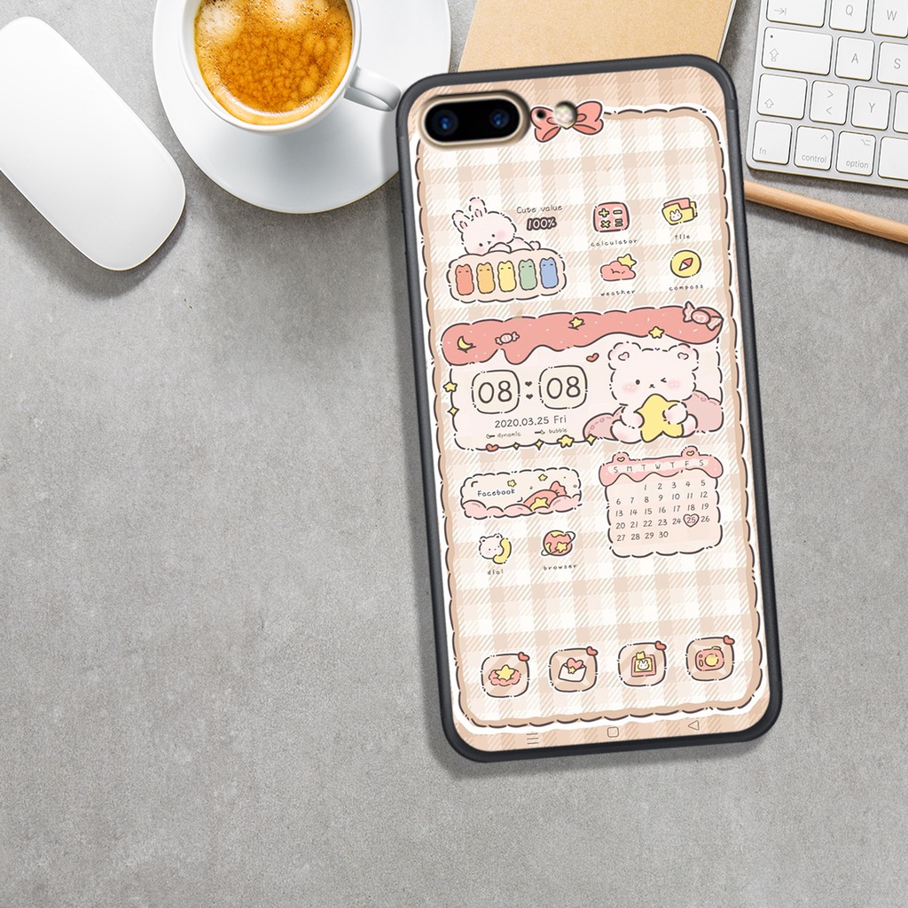 Ốp Lưng IPHONE 6 PLUS - 7 PLUS - 8 PLUS , In Hình Gấu ChiBi Đáng Yêu, Đẹp.