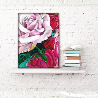 Tranh để bàn nhỏ xinh - Chất liệu vải Canvas căng khung gỗ thông tuyệt đẹp