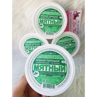 Bột Tẩy Trắng Răng Nga Artcolor 75gr hương bạc hà