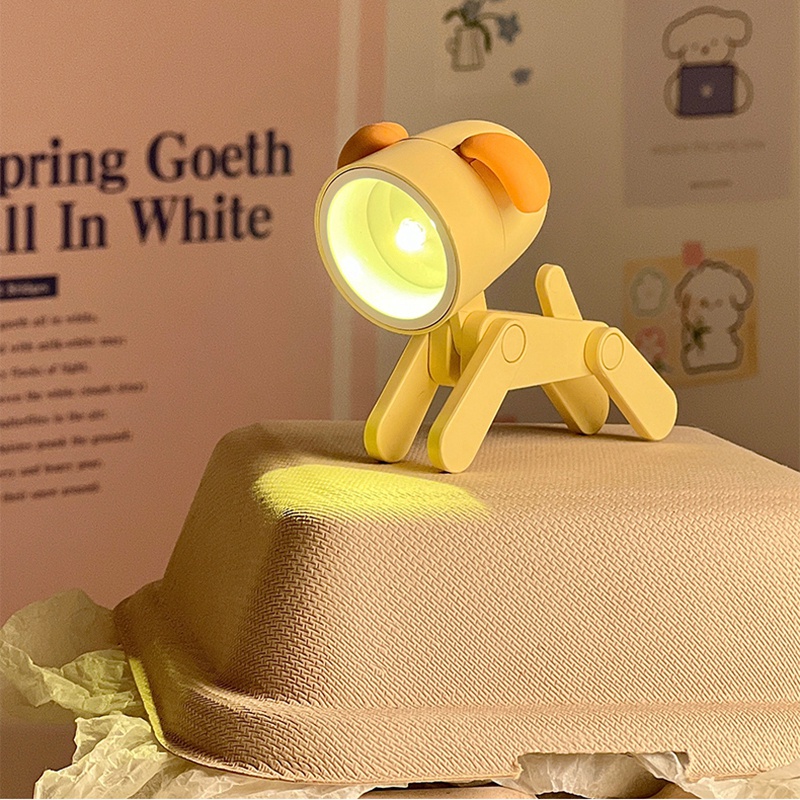 Đèn LED Ngủ Để Bàn Mini Hình Chú Cún Dễ Thương