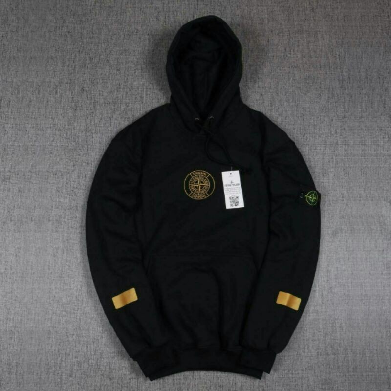 Áo Khoác Hoodie Supreme Stone Island Màu Vàng Đỏ Đen