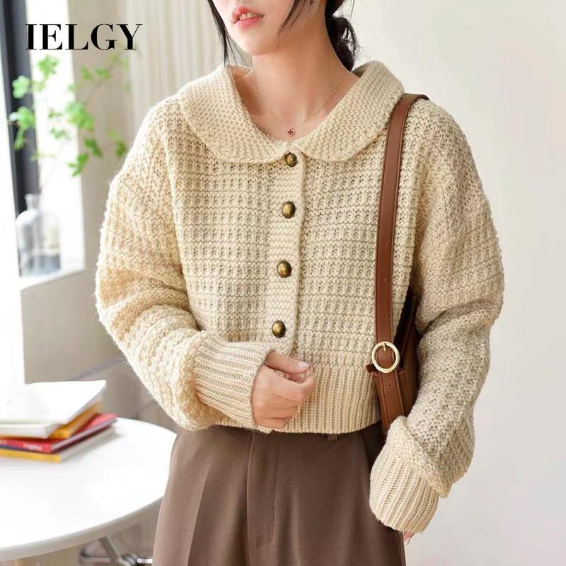 Áo sweater Tay Dài Dáng Rộng Cổ Búp Bê Dễ Thương Cho Bạn Gái