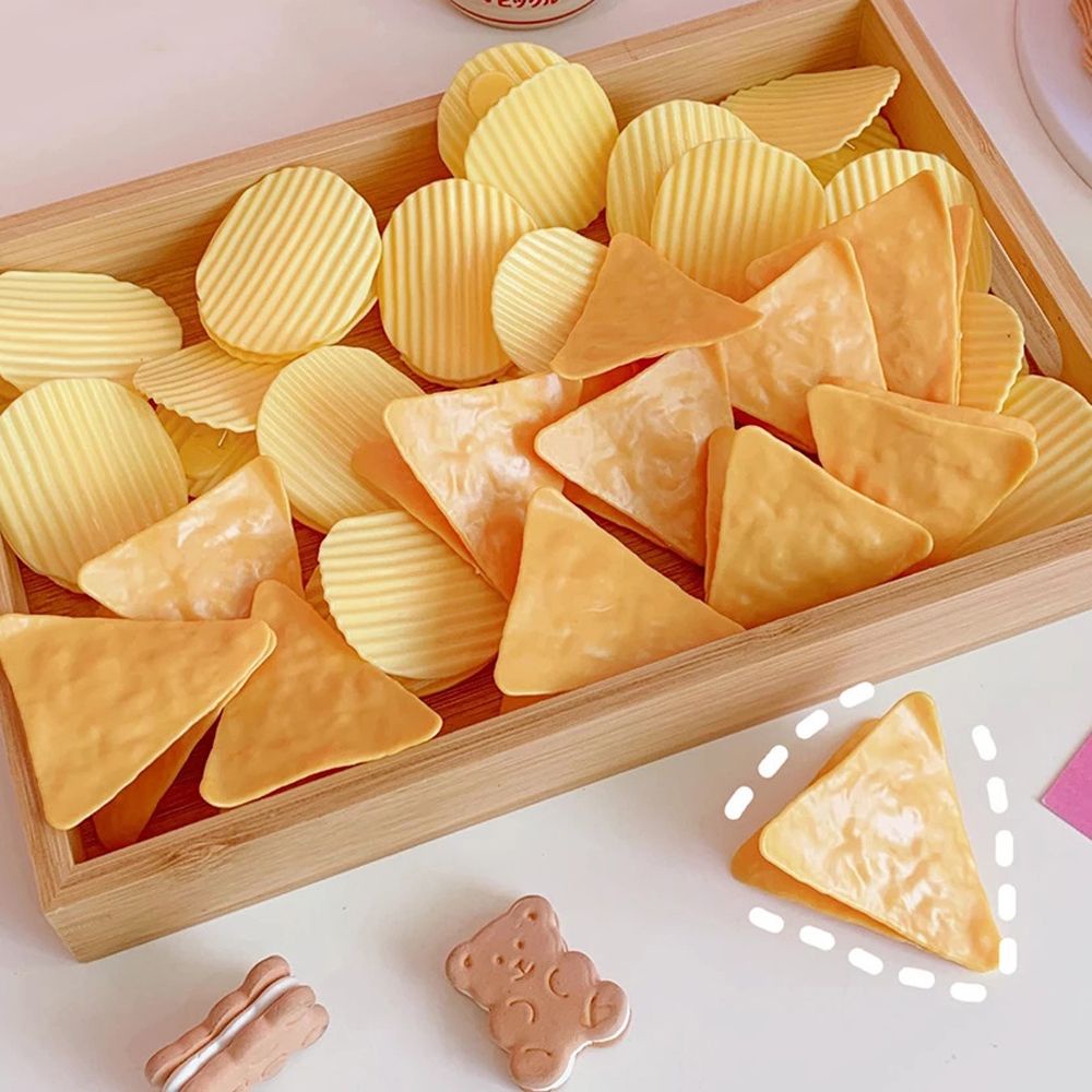 Kẹp đóng kín túi thực phẩm kiểu dáng khoai tây chiên phong cách Hàn Quốc đáng yêu dành cho học sinh