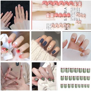 Set móng giả trang trí móng nghệ thuật nhiều màu sắc lựa chọn