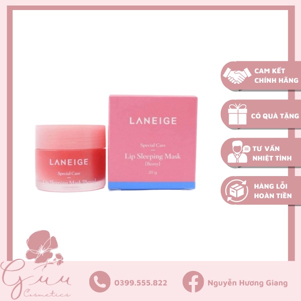 [Mẫu mới] Măt nạ ngủ môi Laneige Lip Sleeping - Guu
