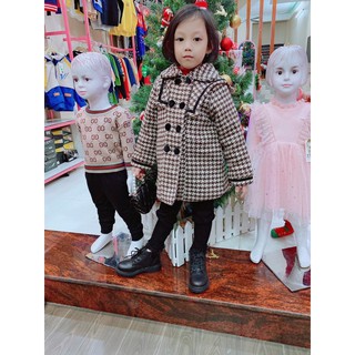 Áo khoác dạ bé gái