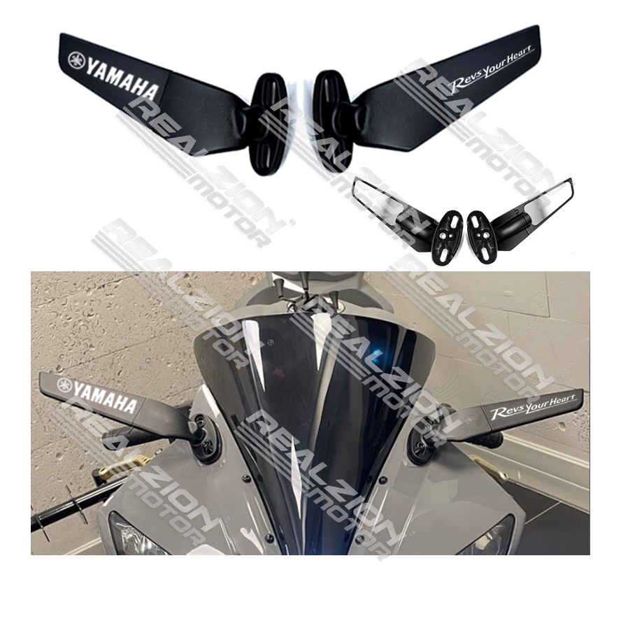 Bộ gương chiếu hậu đa năng cnc cho xe mô tô aerodynamic gsxr150 r25 r3 r15 cbr650r r25 ninja400 gsx-r150