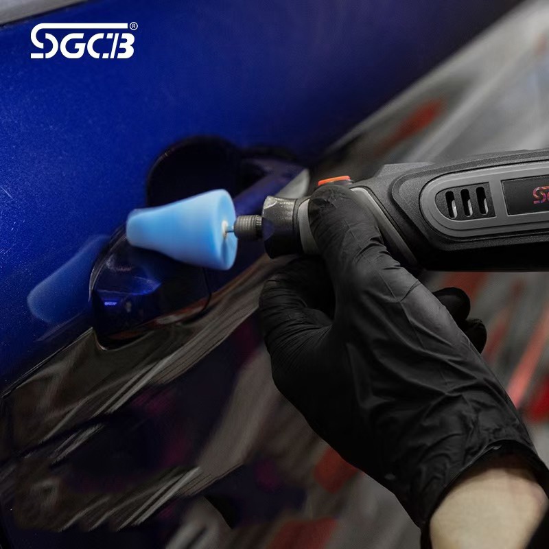 Máy đánh bóng mini đánh bóng chi tiết xe ô tô, xe máy SGCB máy đánh bóng pin cầm tay có điều tốc Nhật Bản Mart