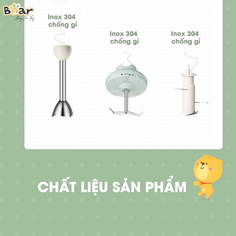 Bộ máy xay cầm tay đa năng chính hãng Bear JBQ - B50E1