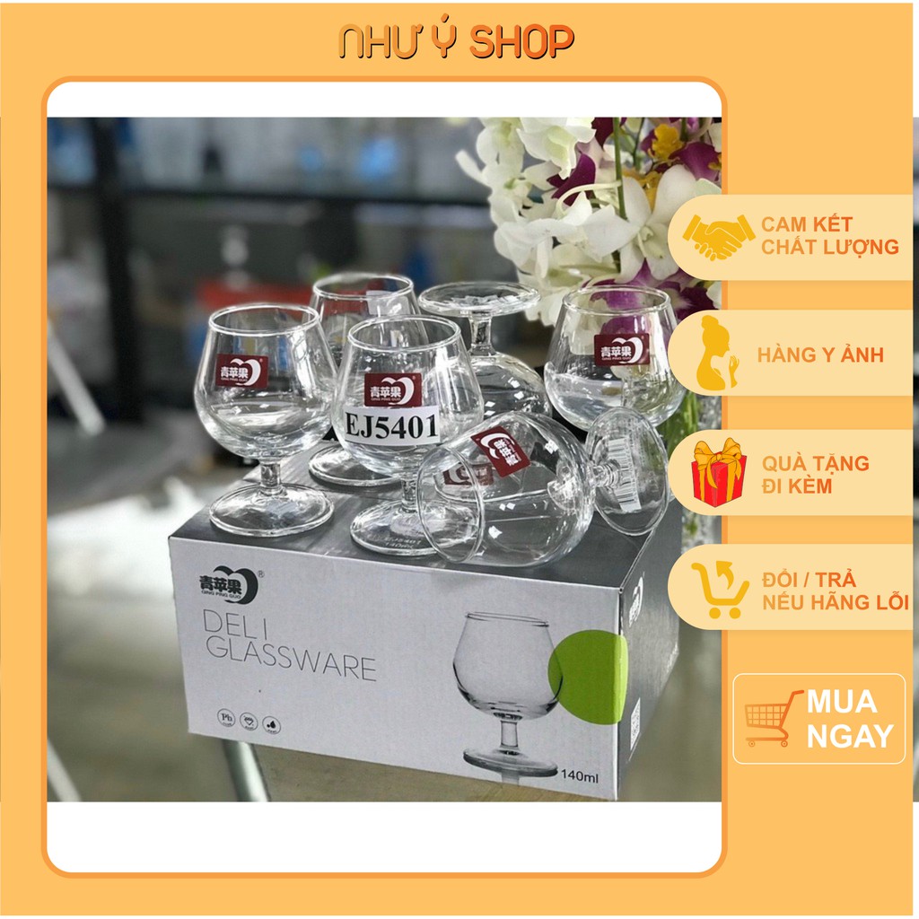 Ly Rượu Vang Thủy Tinh 1 Hộp 6