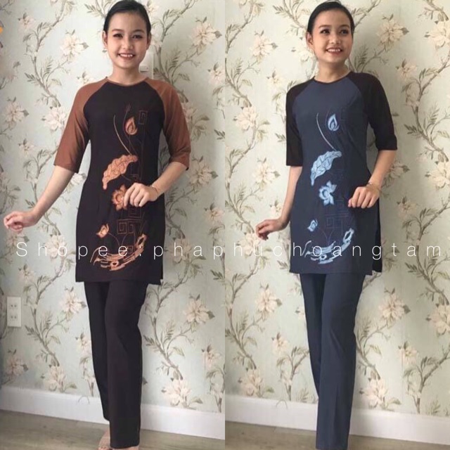 ĐỒ LAM ĐI CHÙA # Cách Tân lỡ thêu Sen