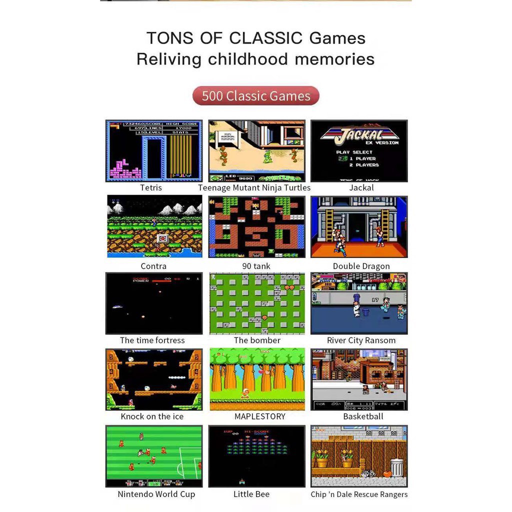 Máy Chơi Game Cầm Tay G5 Cổ Điển 500 Trò chơi nổi tiếng 1 thời | BigBuy360 - bigbuy360.vn